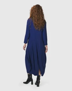 Essential Cocoon Dress, Royal Blue