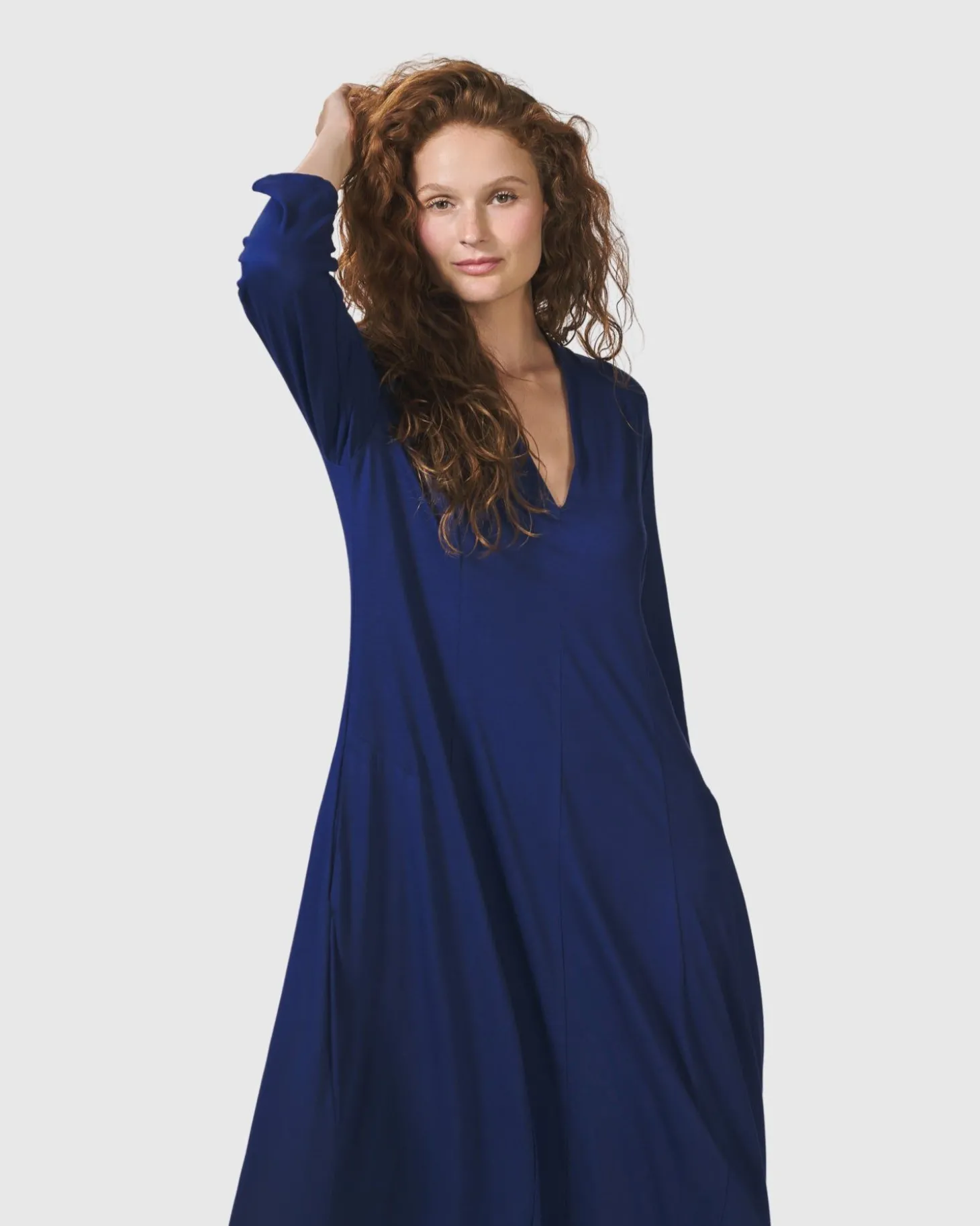 Essential Cocoon Dress, Royal Blue