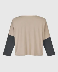 Essential Colorblock Cupro Cardigan, Multi