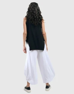 Essential Cutaway Tank Top, Black
