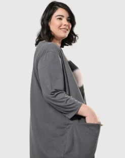 Essential Draped Cocoon Jacket, Grey