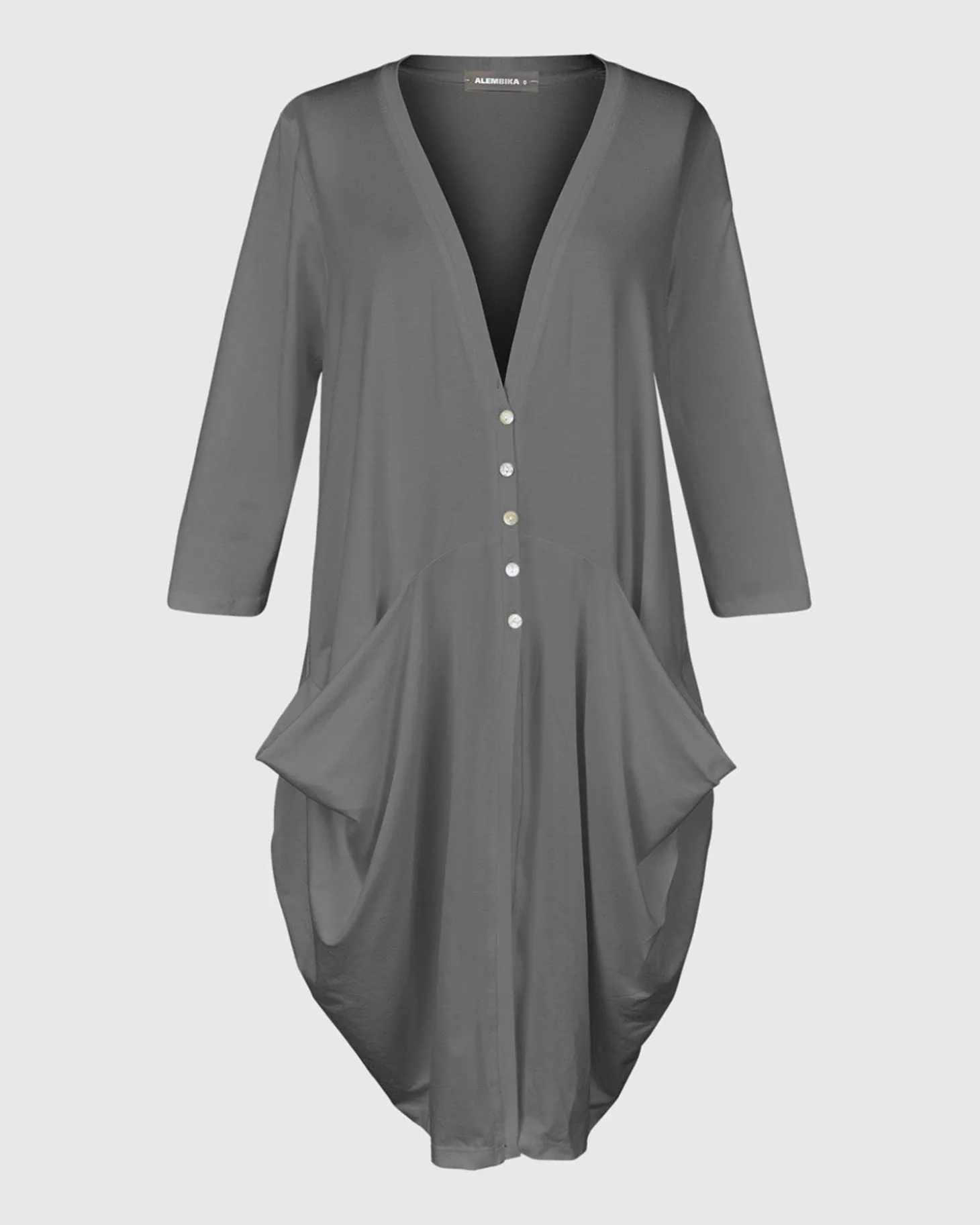 Essential Draped Cocoon Jacket, Green