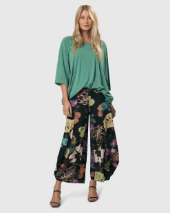 Essential Favorite Cupro Blouson Top, Seafoam