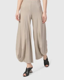 Essential Go-To Punto Pants, Ecru