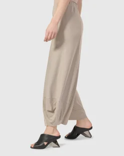 Essential Go-To Punto Pants, Ecru