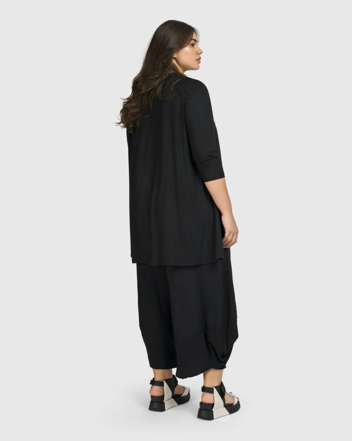 Essential Hi-Lo Top, Black