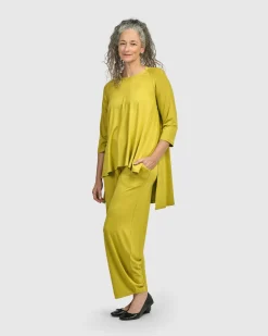 Essential Hi-Lo Top, Lime