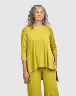 Essential Hi-Lo Top, Lime