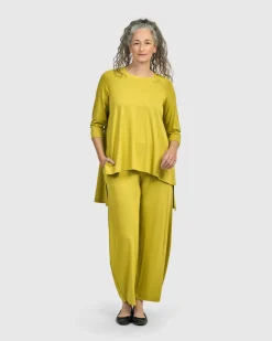 Essential Hi-Lo Top, Lime