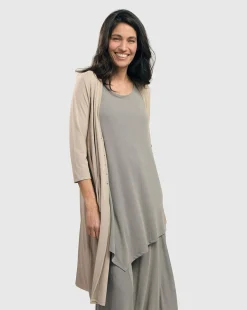 Essential Joy Sleeveless Tunic Top, Fog