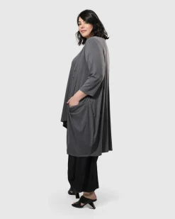 Essential Joy Sleeveless Tunic Top, Grey