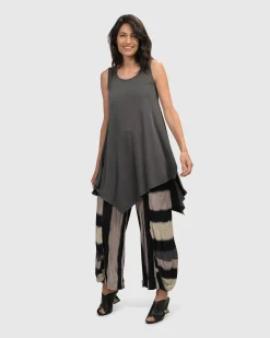 Essential Joy Sleeveless Tunic Top, Grey