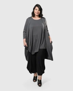Essential Joy Sleeveless Tunic Top, Grey