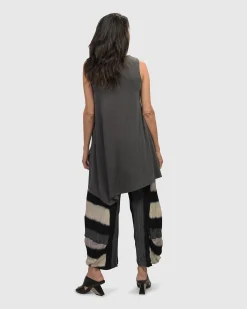 Essential Joy Sleeveless Tunic Top, Grey