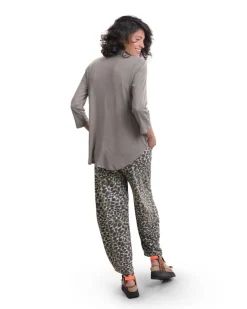 Essential Linen V-Neck Top, Sage