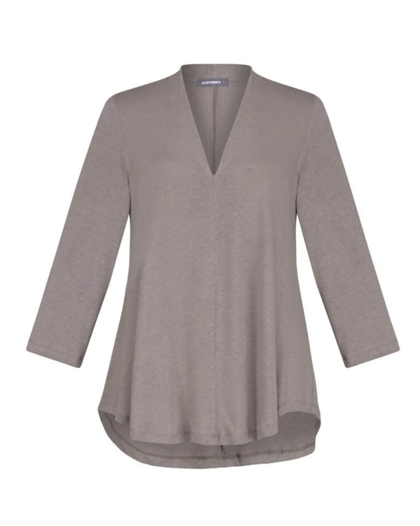 Essential Linen V-Neck Top, Sage