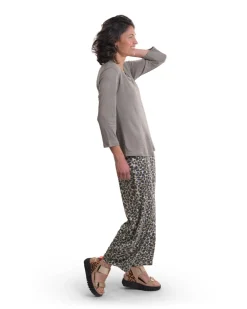 Essential Linen V-Neck Top, Sage
