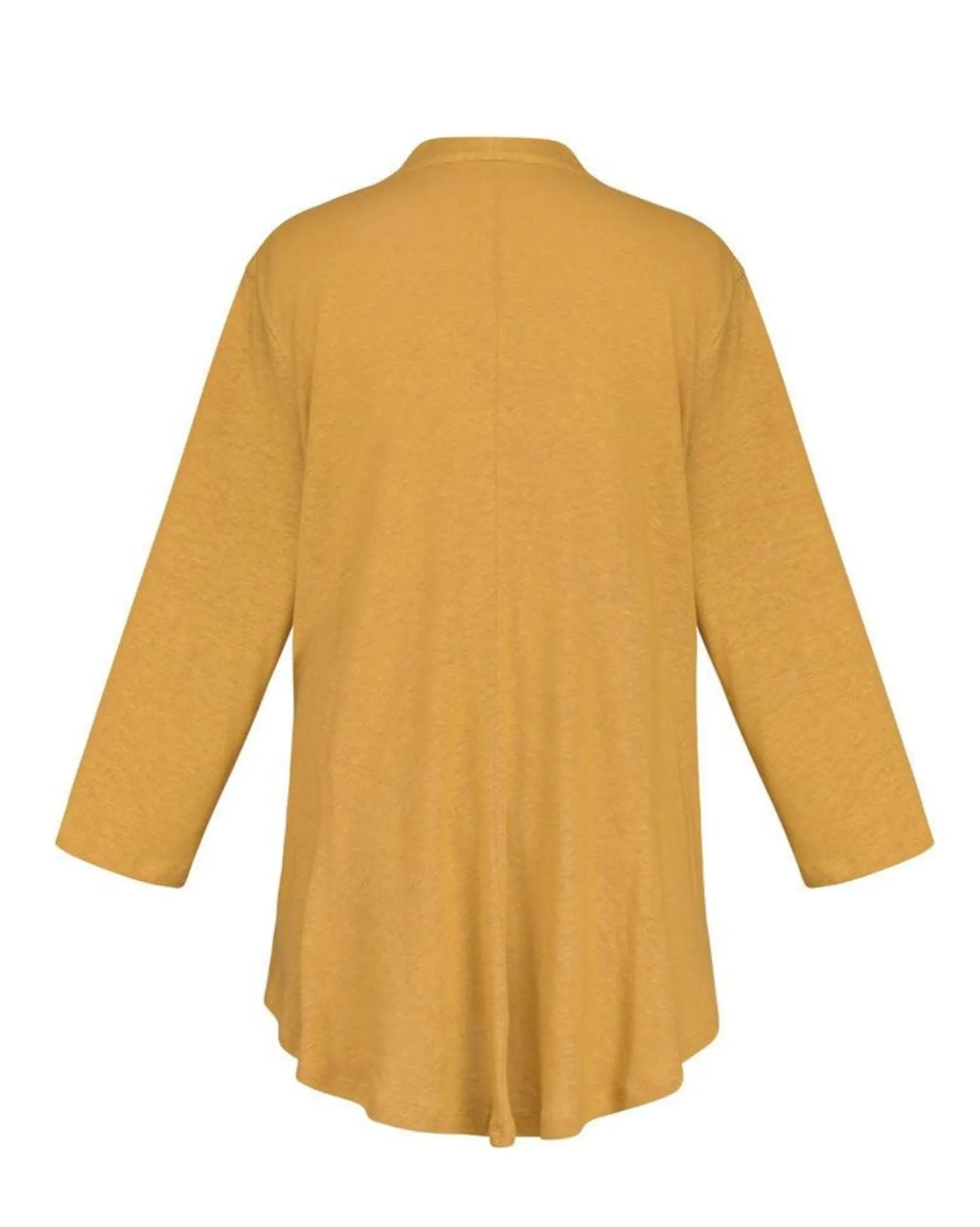 Essential Linen V-Neck Top, Yellow
