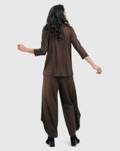 Essential Mockneck Top, Coffee
