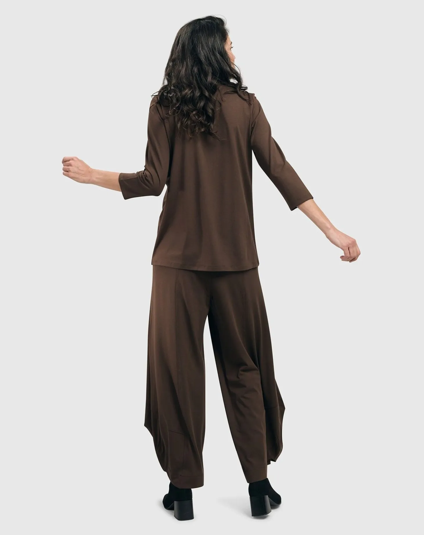 Essential Mockneck Top, Coffee