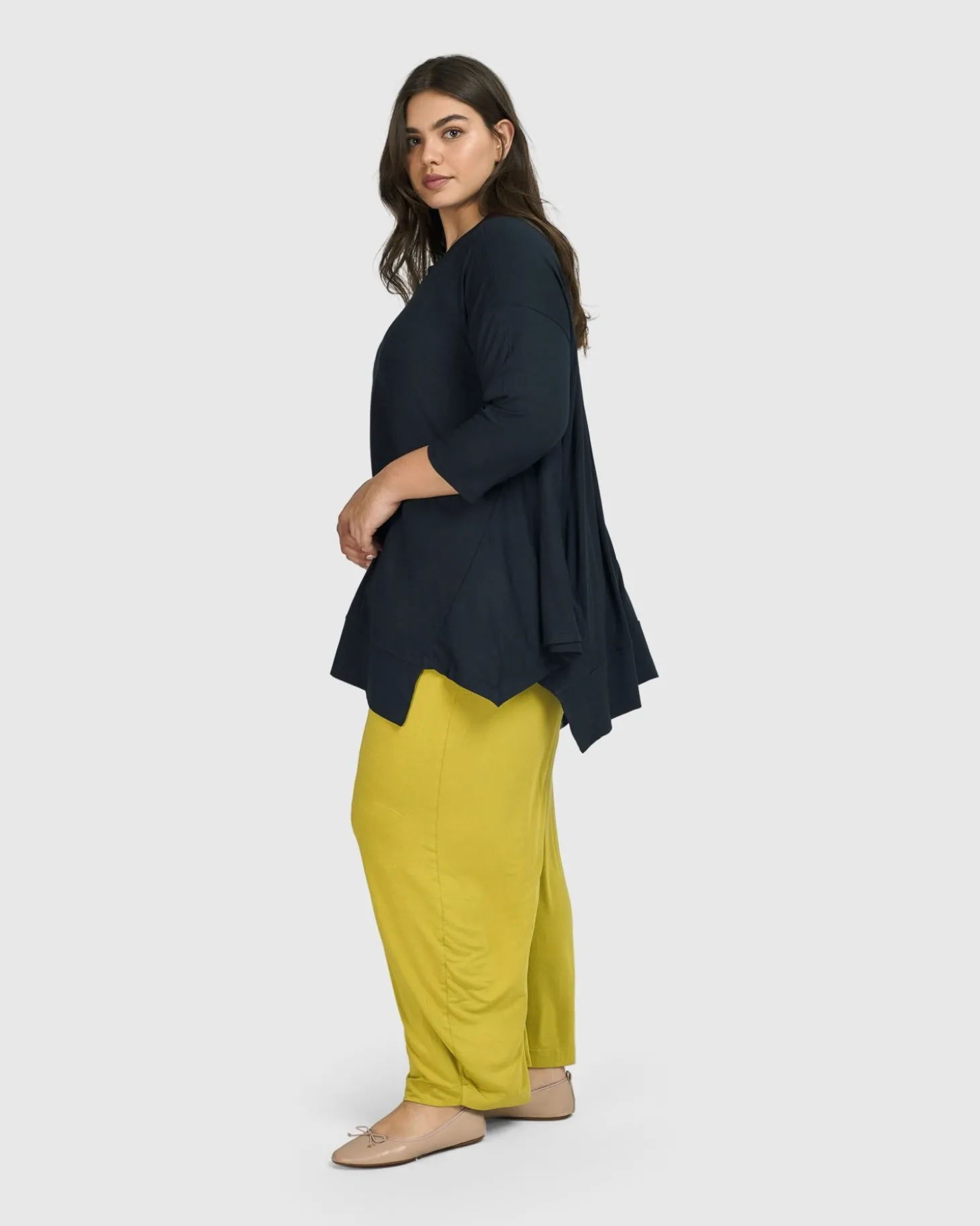 Essential Oversized Trapeze Top, Ocean