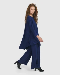 Essential Oversized Trapeze Top, Royal Blue