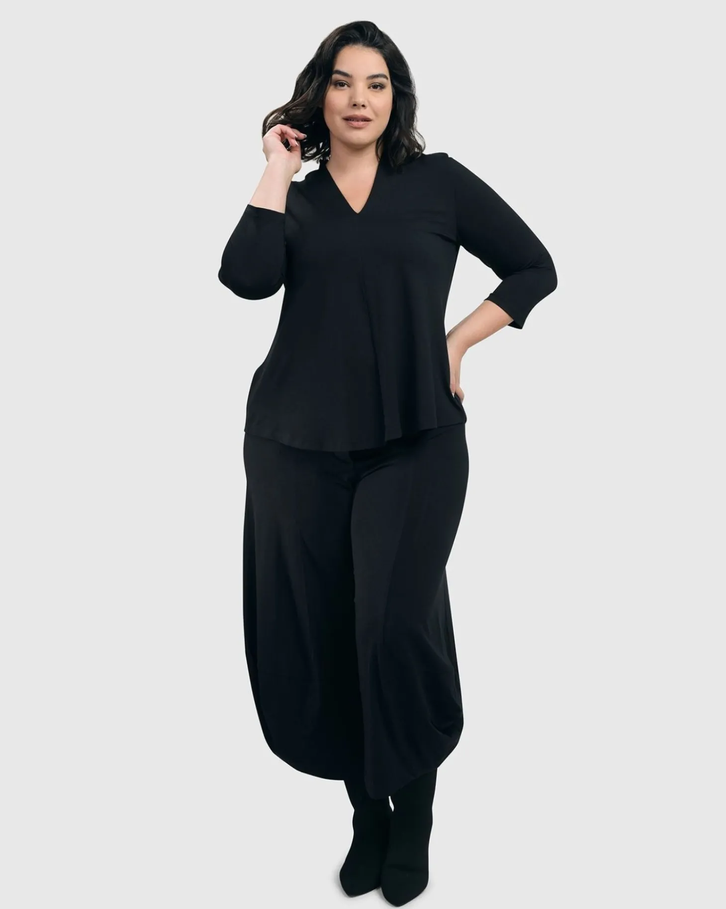 Essential Punto Pants, Black