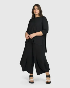 Essential Punto Pants, Black