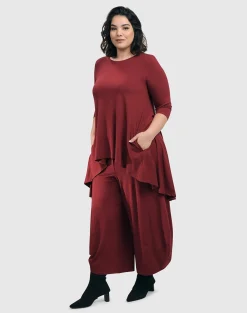 Essential Punto Pants, Plum
