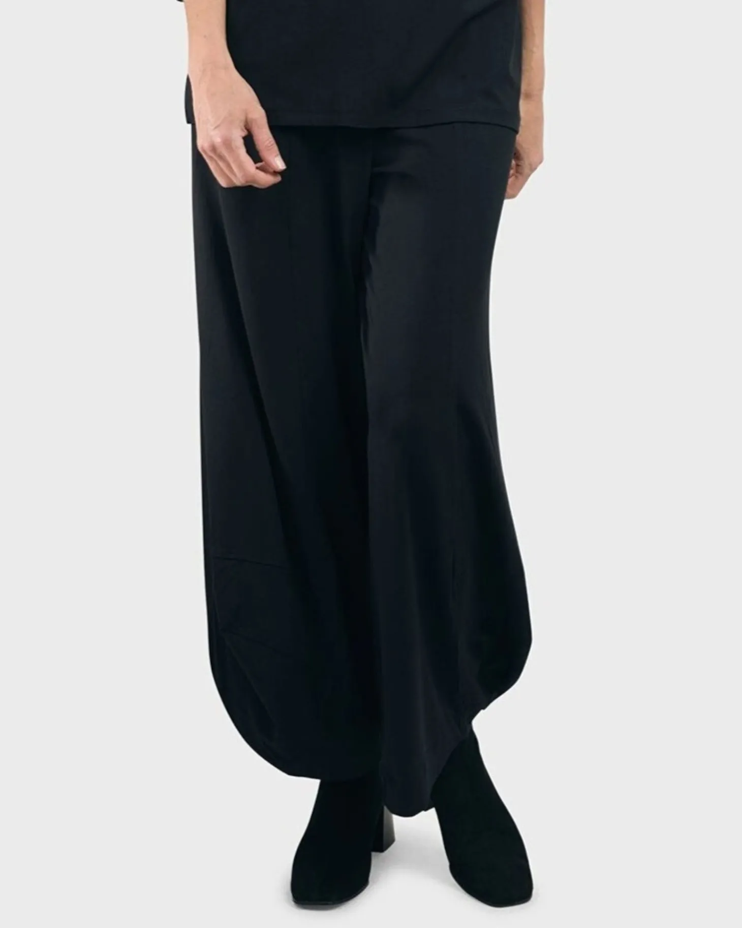 Essential Punto Pants, Tall, Black