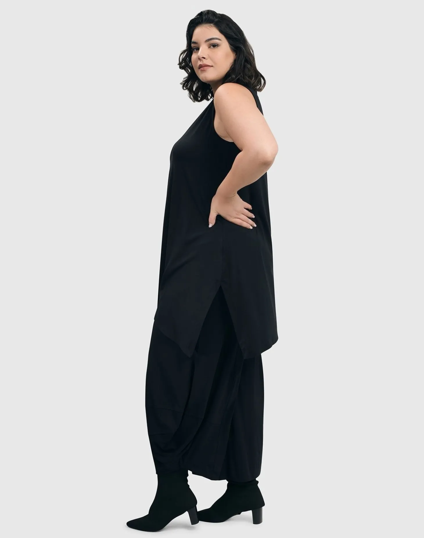 Essential Punto Pants, Tall, Black