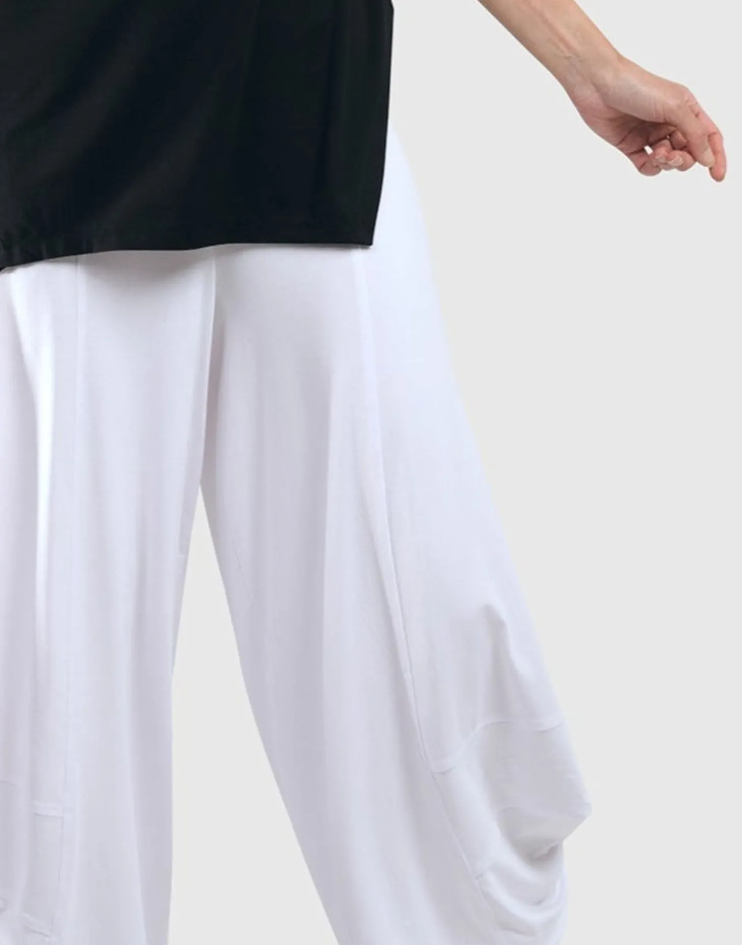 Essential Punto Pants, White