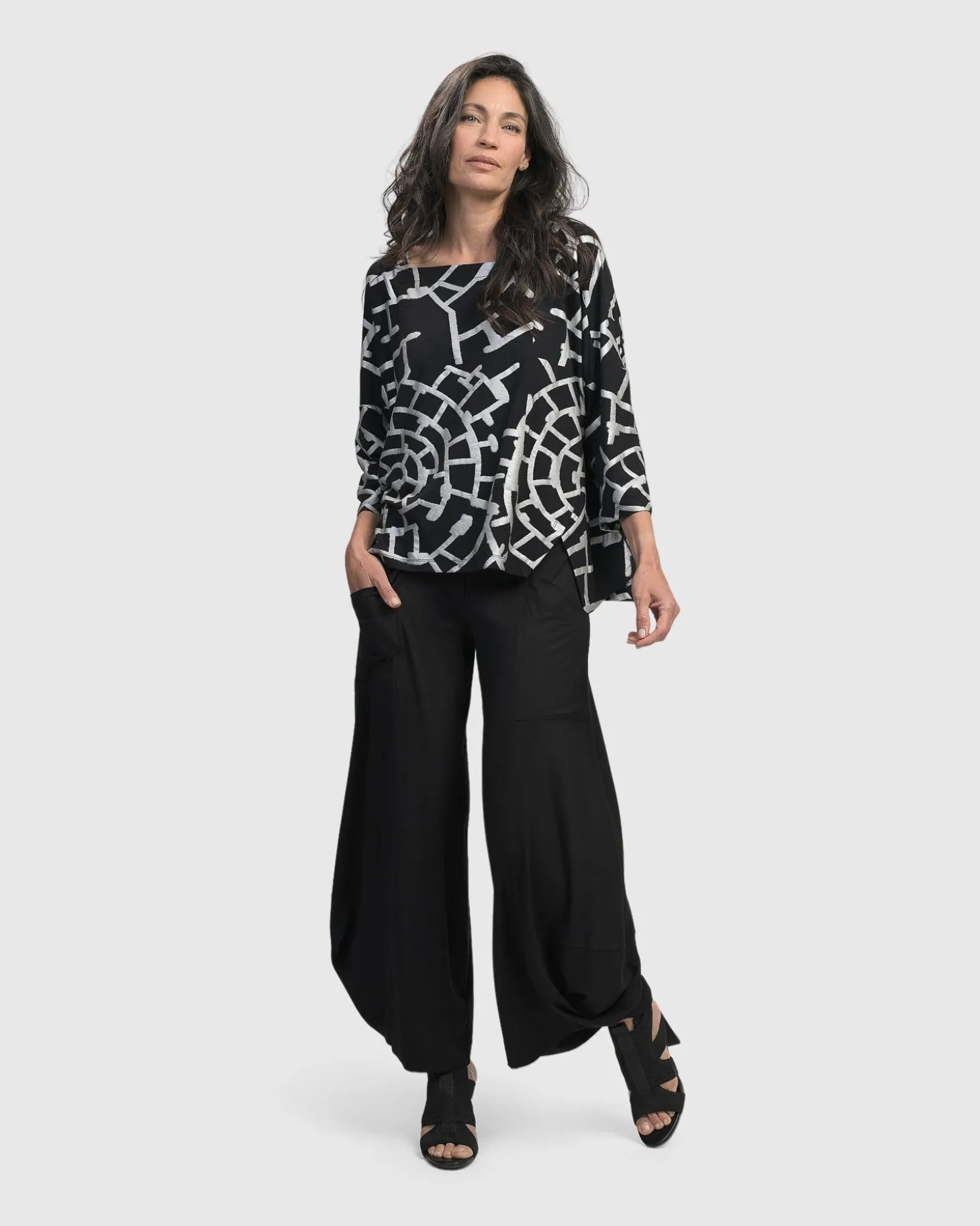 Essential Punto Pockets Pants, Black