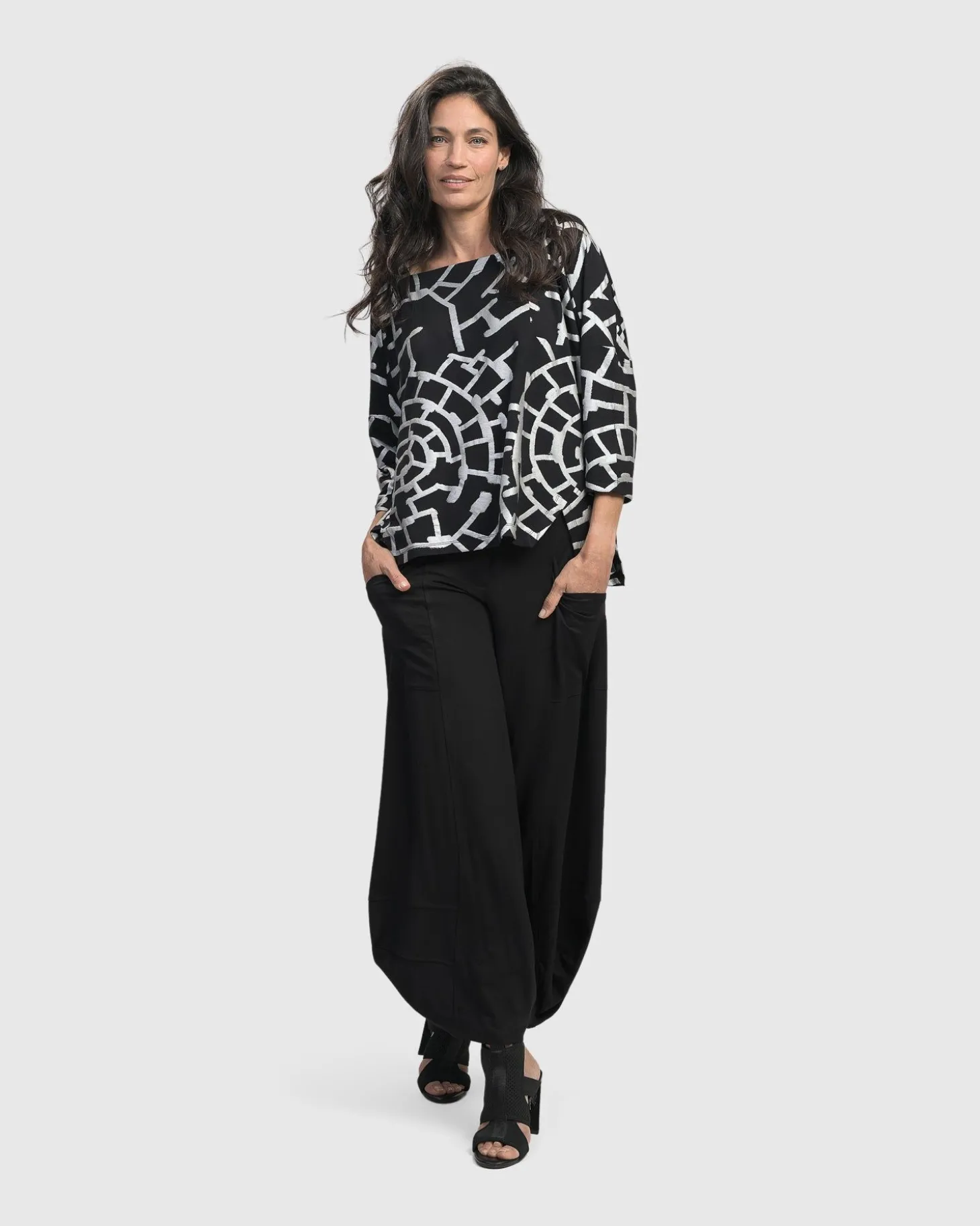 Essential Punto Pockets Pants, Black