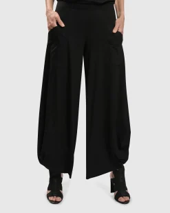 Essential Punto Pockets Pants, Black