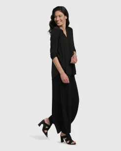 Essential Punto Pockets Pants, Black