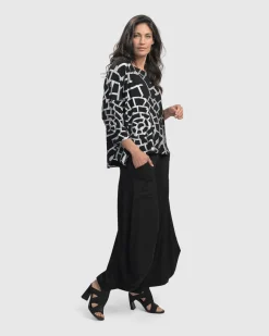 Essential Punto Pockets Pants, Black