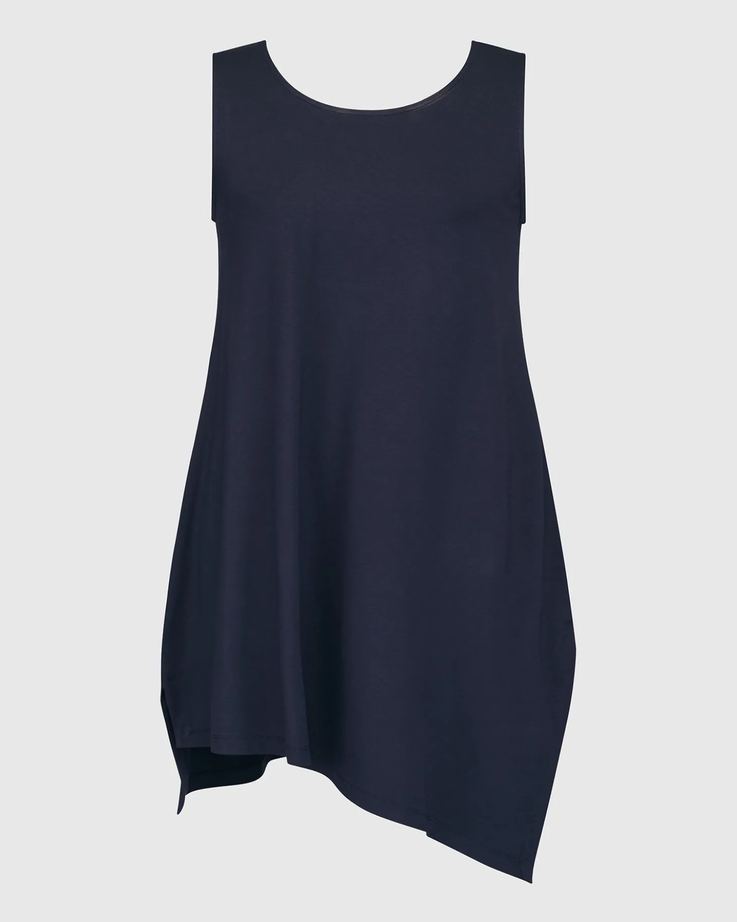 Essential Sleeveless Tunic Top, Navy