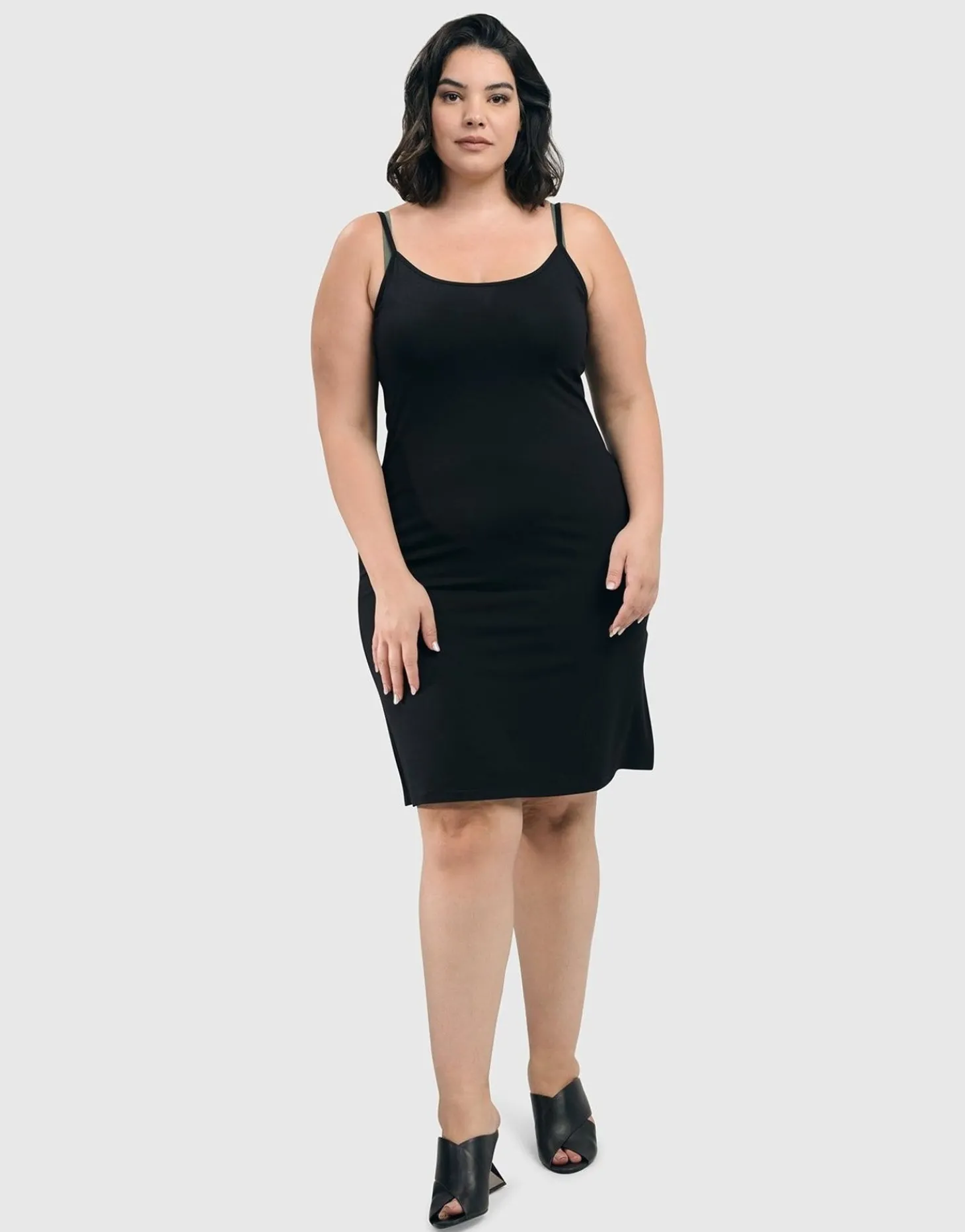 Essential Slip Dress, Black