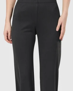 Essential Straight Leg Pants, Charcoal