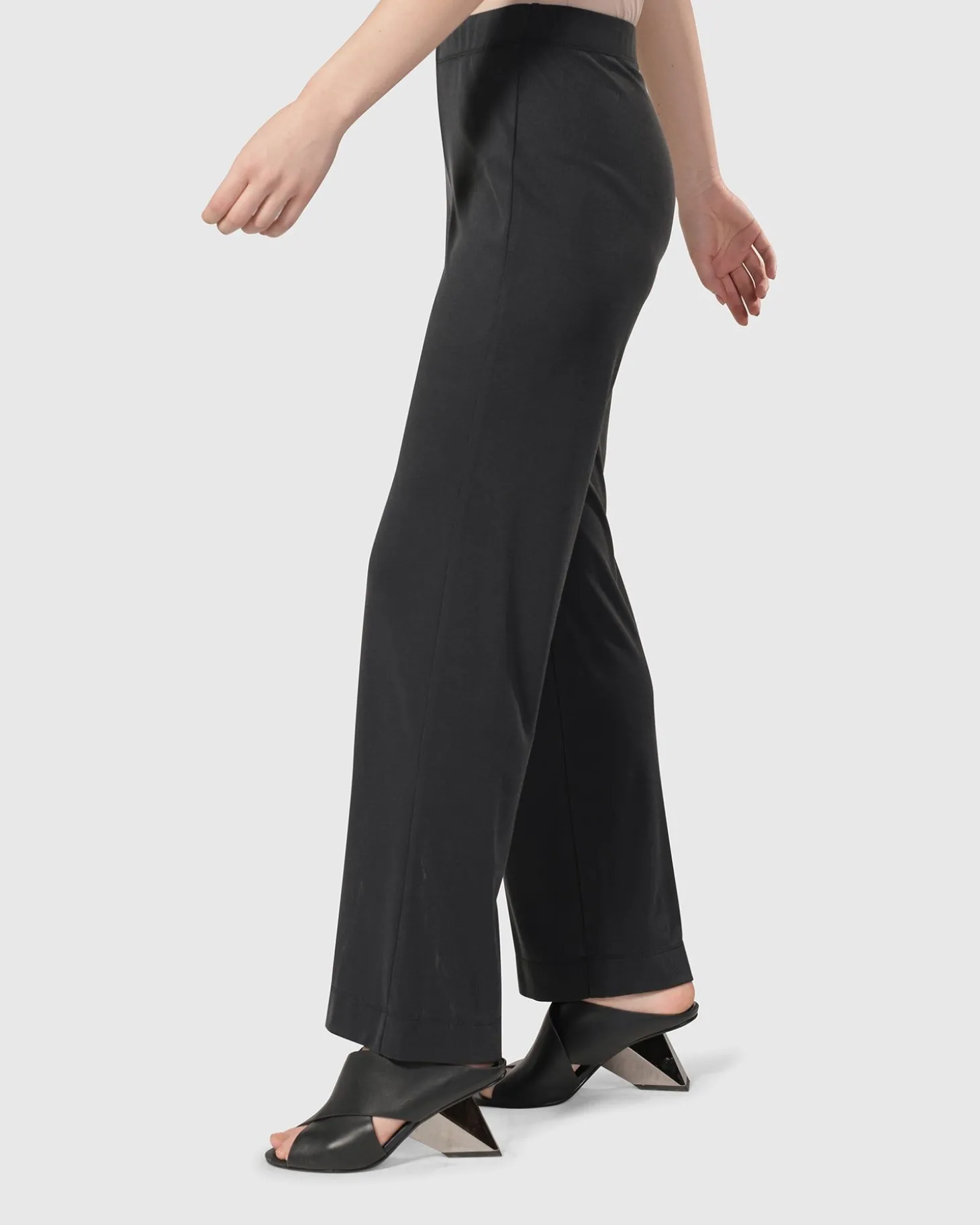 Essential Straight Leg Pants, Charcoal