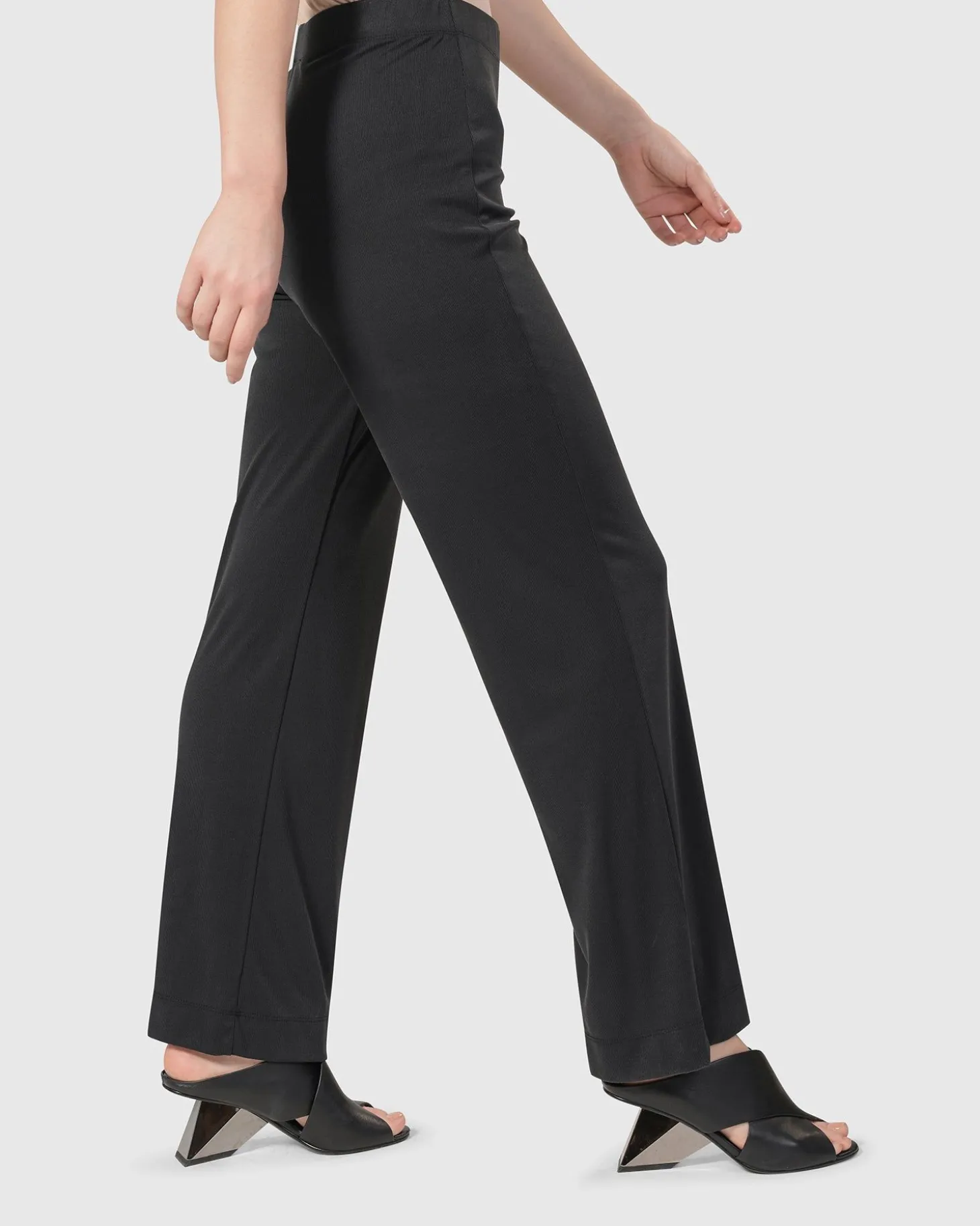 Essential Straight Leg Pants, Charcoal