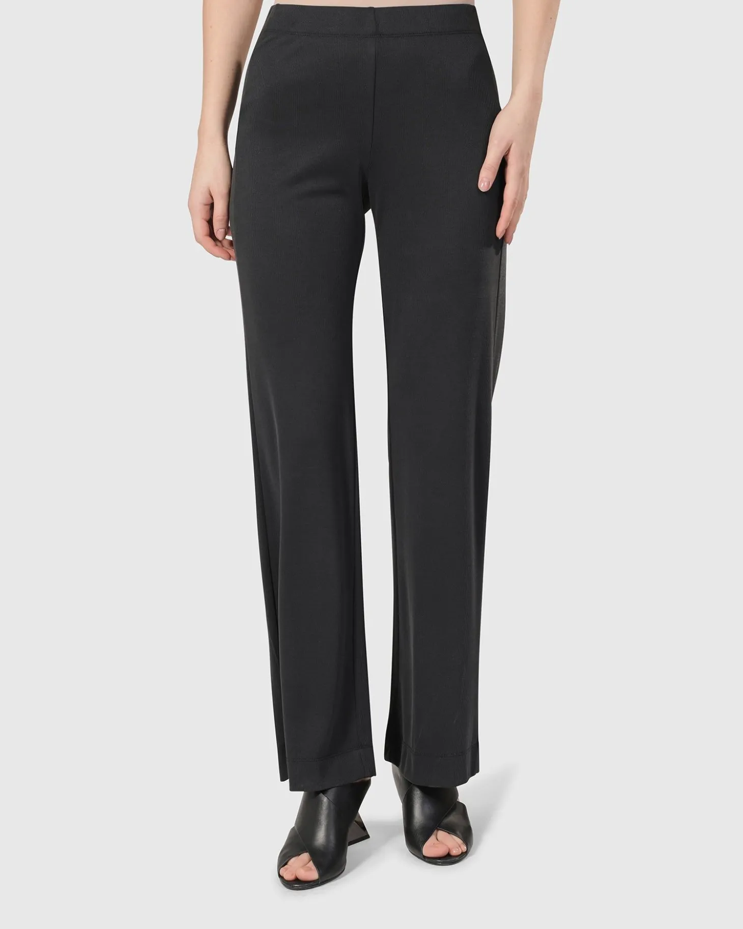 Essential Straight Leg Pants, Charcoal