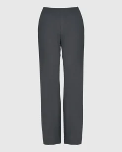 Essential Straight Leg Pants, Charcoal