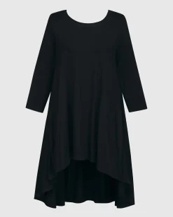Essential Swing Tunic Top, Black