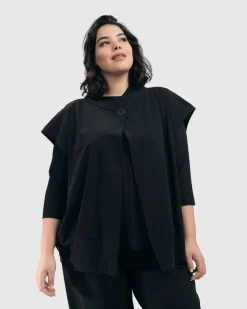 Essential Tekbika Go-To Vest Jacket, Black