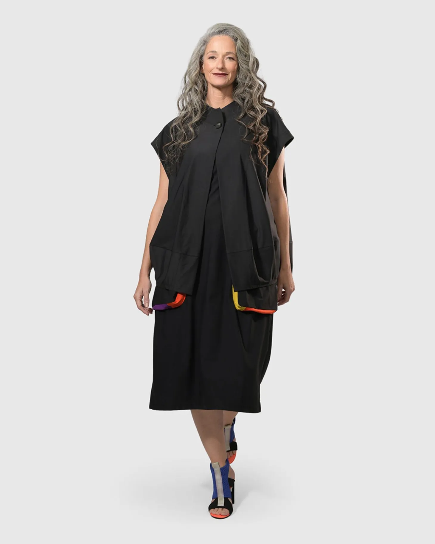 Essential Tekbika Go-To Vest Jacket, Black