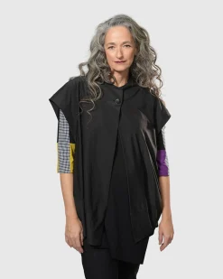 Essential Tekbika Go-To Vest Jacket, Black
