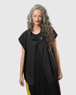 Essential Tekbika Go-To Vest Jacket, Black