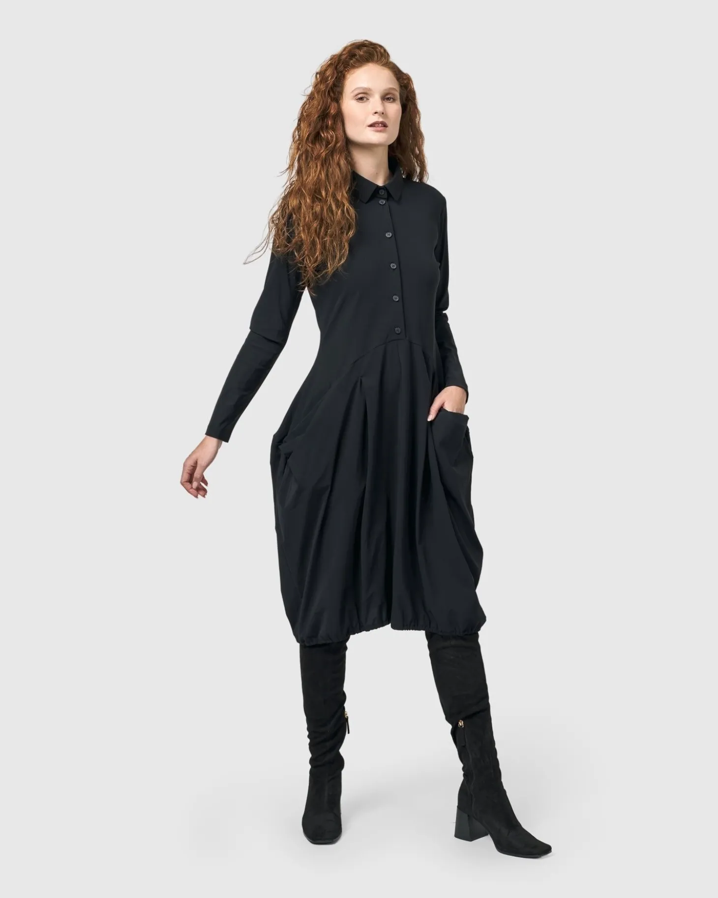 Essential Tekbika Signature Pocket Dress, Black